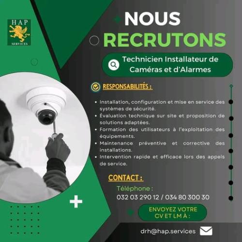 Offre d'Emploi - Technicien Installateur de C ...