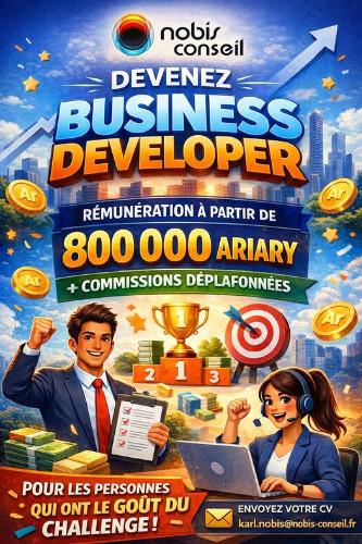 Offre d'emploi business developer à pourvoir  ...