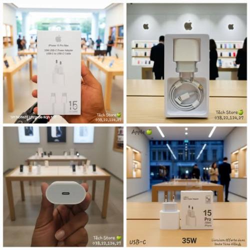  CHARGEUR IPHONE et BOÎTIER  CERTIFIÉ 
 Capa ...