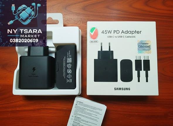 CHARGEUR SAMSUNG 45W C TO C   
METY AMIN'NY  ...