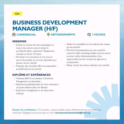 À BRED Madagasikara BP, nous croyons en la fo ...