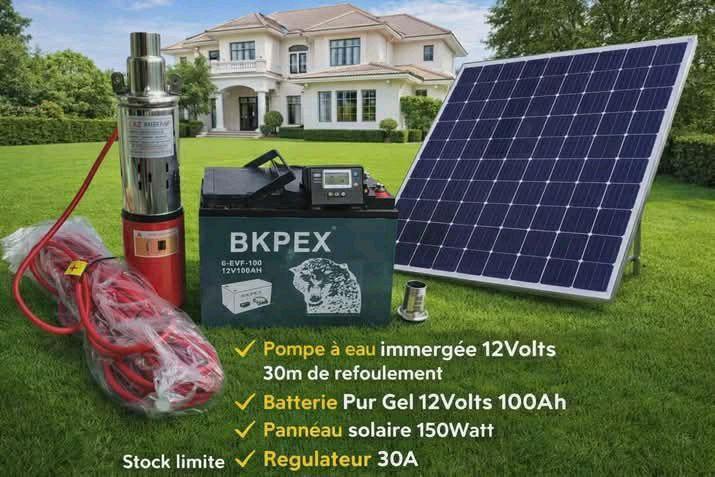 KIT COMPLET POMPE À EAU IMMERGÉE 12VOLTS     ...