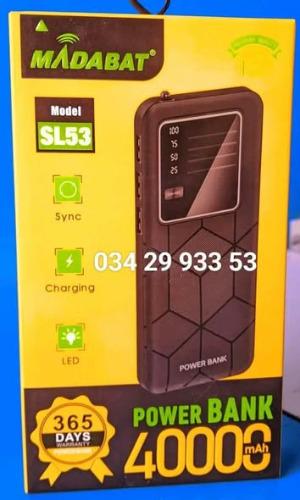 Power bank 40000mAh  
Ho anao izay mbola tsy ...