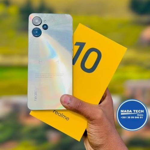 #Realme10 
 Mémoire 128/12GB de RAM 
Caméra ...