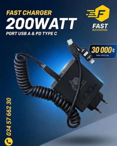 CHARGEUR FAST CHARGE    
 Recharge rapide &  ...