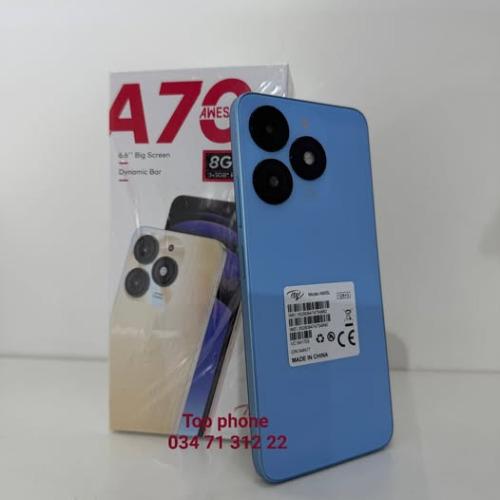  #Itel_A70
Garantie_12mois 
 Mémoire : 128  ...